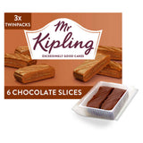 Mr Kipling milk chocolate cake slices 6 pack, imported from the UK