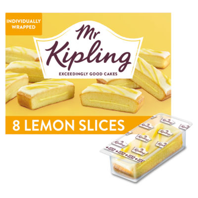Mr Kipling lemon layered cake slices 8 pack, UK version