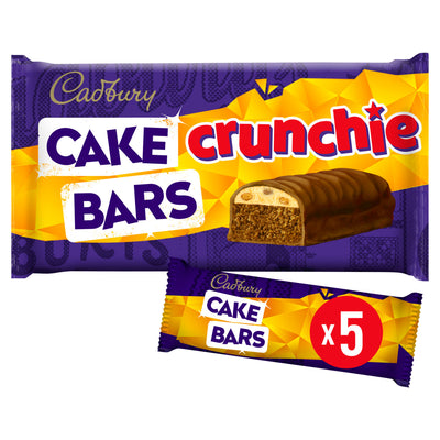 ASDA Cadbury Milk Chocolate Crunchie Cake Bars 5 Pack- Buy online at McGrocer