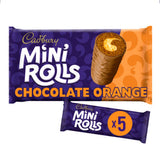 Cadbury Chocolate Orange Mini Rolls 5 Pack