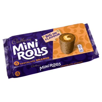 Cadbury chocolate orange mini rolls 5 pack - British product