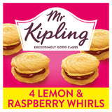 ASDA Mr Kipling Lemon & Raspberry Viennese Whirls Cakes 4 Pack- Buy online at McGrocer