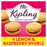 ASDA Mr Kipling Lemon & Raspberry Viennese Whirls Cakes 4 Pack- Buy online at McGrocer