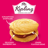 Mr Kipling Viennese Whirls Lemon & Raspberry 4 pack (British brand)