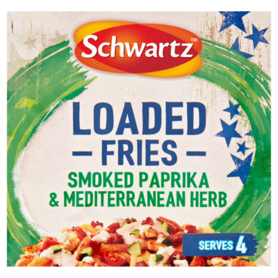 Schwartz Loaded Fries seasoning mix smoked paprika Mediterranean herbs 20g (British brand)