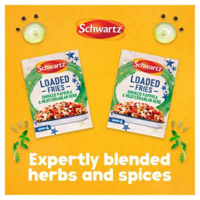 Schwartz Loaded Fries seasoning mix smoked paprika Mediterranean herbs 20g (British brand)