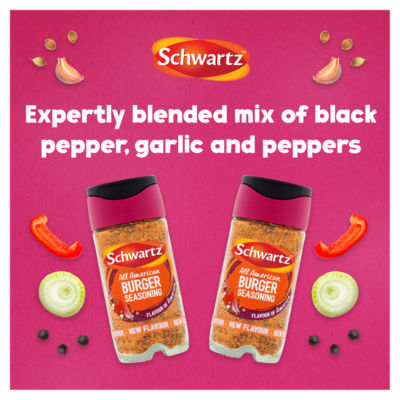 Schwartz All American Burger Seasoning 52g, UK version
