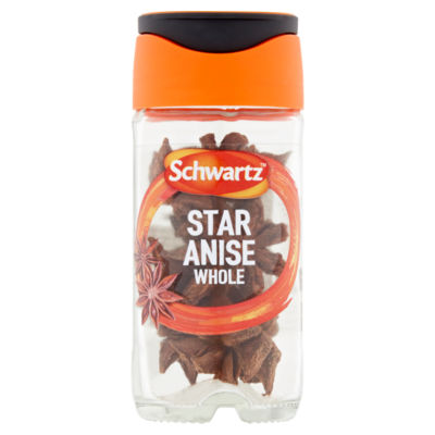 Schwartz Star Anise Whole Pods 10g Glass (British brand)