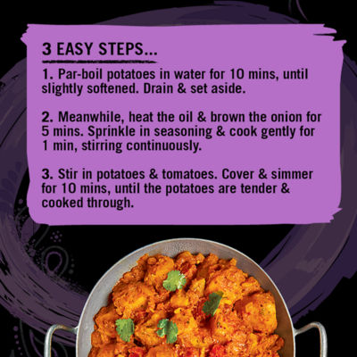 Schwartz Bombay Potatoes recipe mix 33g - British product