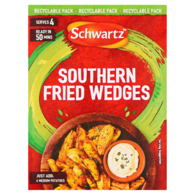Schwartz Southern Fried Wedges coating mix 35g - British product