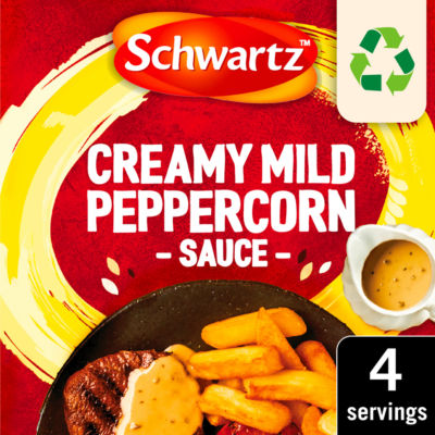 Schwartz Creamy Mild Peppercorn Sauce Mix 25g (British brand)