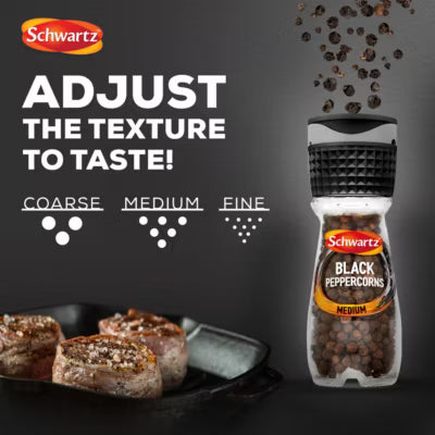 Schwartz black peppercorns 35g (British brand)