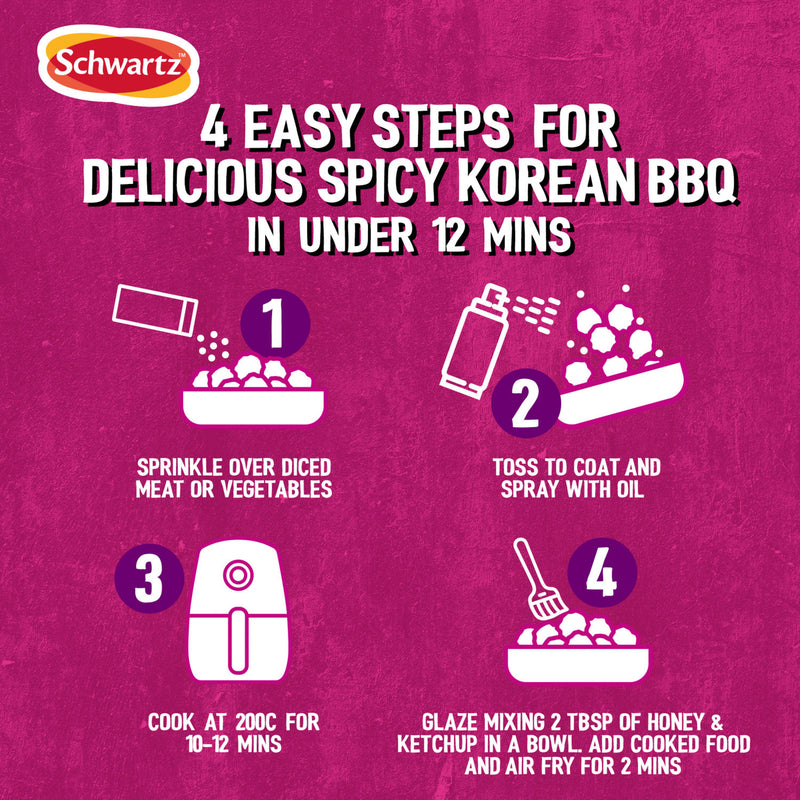 Schwartz Spicy Korean BBQ seasoning 125g - British product