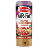 ASDA Schwartz Air Fryer Charred Turkish BBQ Seasoning Drum 115g- Buy online at McGrocer
