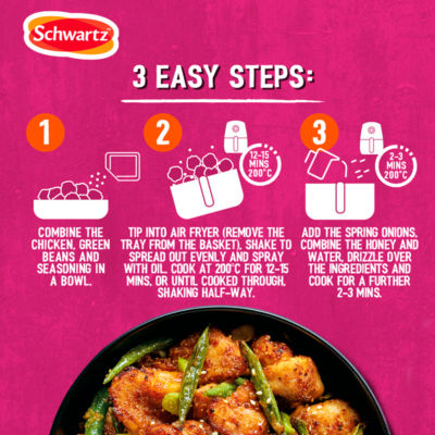 Schwartz air fryer honey garlic recipe mix 30g (British brand)