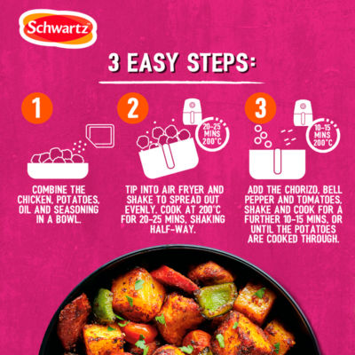 Schwartz chicken and chorizo recipe mix 30g, UK version
