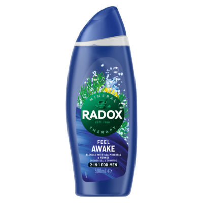 Radox Feel Awake 2-in-1 shower gel 675 ml, imported from the UK