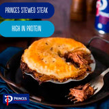 Princes stewed steak in rich meaty sauce 392g, imported from the UK