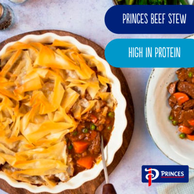 Princes Beef Stew with Peas and Carrots 392g, imported from the UK