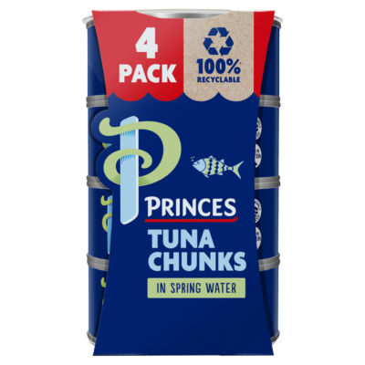 Princes tuna chunks in spring water 4 x 145g - British product