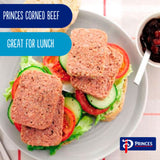 Princes corned beef 340g, imported from the UK