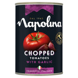 Napolina gehackte Tomaten mit Knoblauch, Dosentomaten 400 g