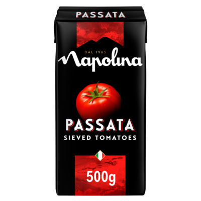 Napolina passata sieved tomatoes 500g, imported from the UK
