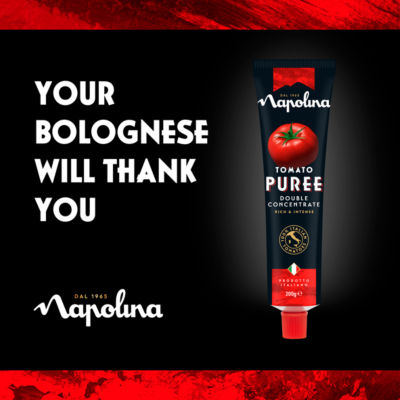 Napolina double concentrate tomato puree 200g, imported from the UK