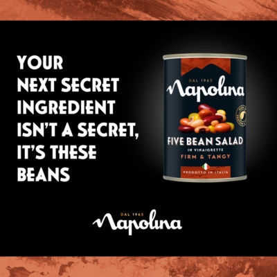 Napolina five bean salad in vinaigrette 400g, imported from the UK
