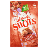Whitworths toffee and pecan shots 4x25g pack (British brand)