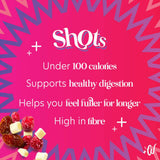 Whitworths Berry and White Chocolate Shots dried fruit snack 4 x 25g (British brand)