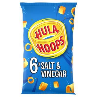 Hula Hoops Salt & Vinegar multipack crisps 6 pack, UK version