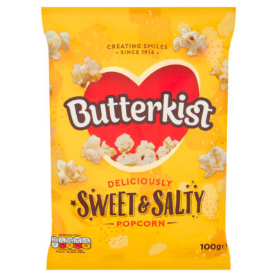 Butterkist sweet and salty popcorn 100g - British product