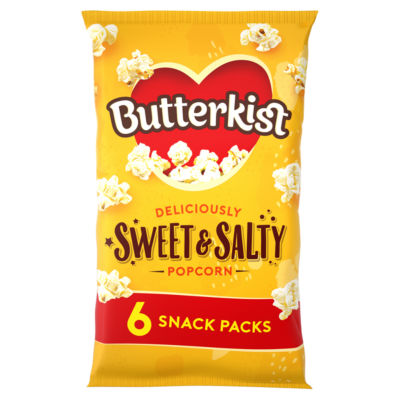 ASDA Butterkist Sweet & Salty Popcorn 6 Pack- Buy online at McGrocer