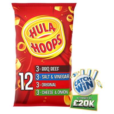 Hula Hoops crisps variety multipack 12 pack, UK version