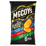 ASDA McCoy's Classic Variety Crisps Salt Cheddar & Onion Ridge Cut 6 Pack 150g- Buy online at McGrocer