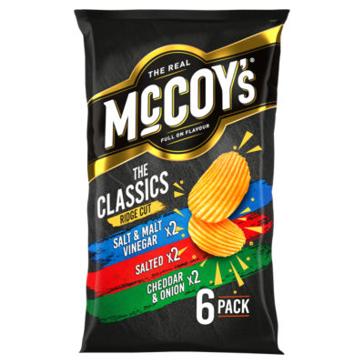 McCoy's Classic Variety Potato Crisps 150g, imported from the UK