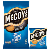 McCoy's Salt & Malt Vinegar Crisps 6-pack, imported from the UK