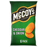 ASDA McCoy's Cheddar & Onion Flavour Crisps Multipack 6 x 25g- Buy online at McGrocer