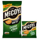 McCoy's Cheddar & Onion crisps 6 x 25g, imported from the UK