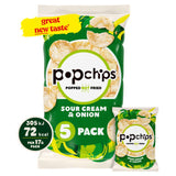 ASDA Popchips Sour Cream & Onion Popped Potato Snacks 5 Pack- Buy online at McGrocer