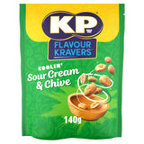 KP Sour Cream & Chive Peanuts 140g, UK version