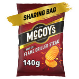 McCoy's flame grilled steak crisps sharing bag 140g, imported from the UK