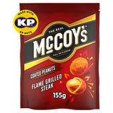McCoy's coated peanuts Flame Grilled Steak flavour 155g, imported from the UK