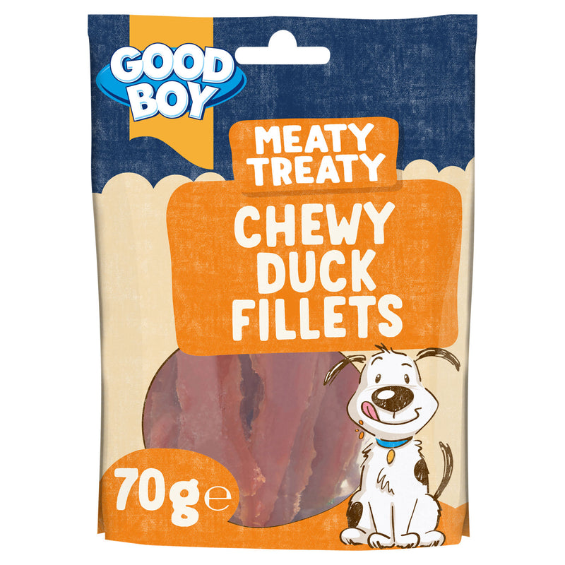 Good Boy Meaty Treaty Chewy Duck Fillets 70g, UK version