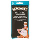 Meowee! cat litter tray liners 6 count, UK version