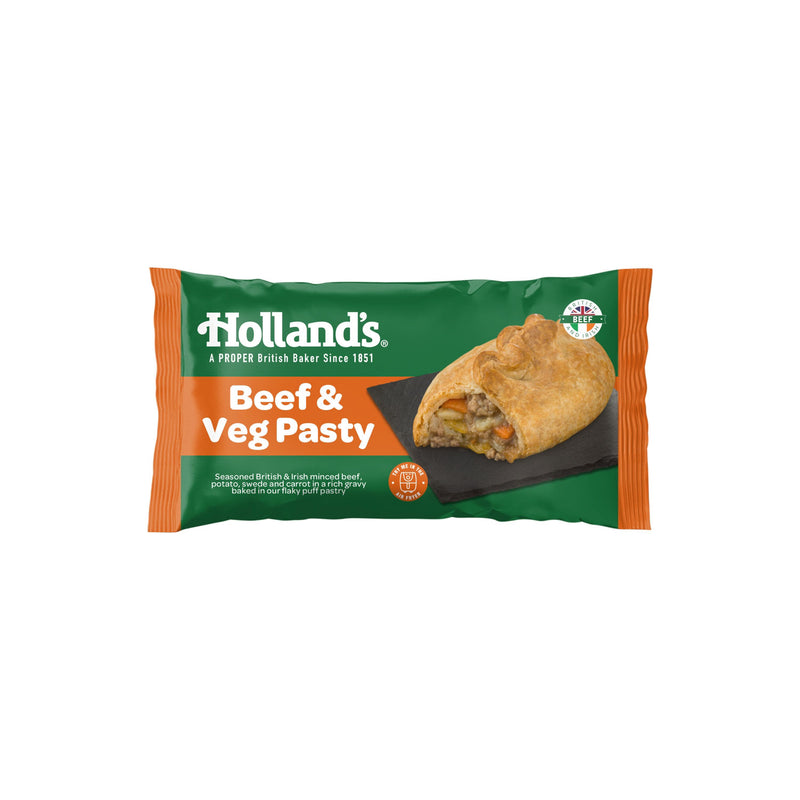Holland's Beef & Veg Pasty approx 180g unit, UK version