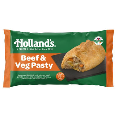 Holland's Beef & Veg Pasty approx 180g unit, UK version