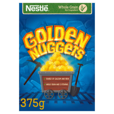 ASDA Nestlé Golden Nuggets Honey Flavoured Fortified Breakfast Cereal 375g- Buy online at McGrocer