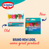 Dr. Oetker Happy Birthday letter candles - British product